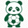 熊猫体育官方标志 - 一只可爱的熊猫手持足球